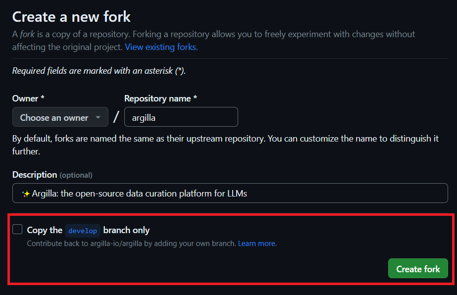 create-fork