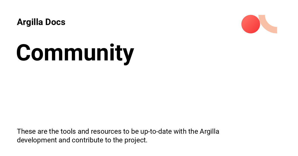 Community - Argilla Docs